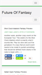 Mobile Screenshot of futureoffantasy.com
